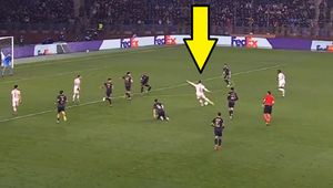 Efektowny gol w Lidze Mistrzów. Polski bramkarz był wściekły