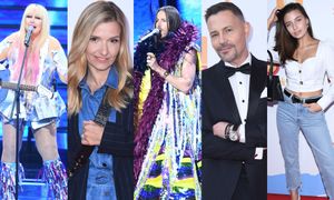 Gwiazdy na SuperHit Festiwal: metaliczna Maryla, Mrockowy Michał Szpak, Krzysztof Ibisz z różańcem