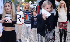 Gwiazdy na meczu TVN kontra WOŚP: skromna Małgorzata Rozenek z synami, zawstydzona Maffashion i Madzia z "Big Brothera" w stroju cheerleaderki