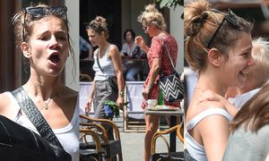 Maja Bohosiewicz i jej skwaszona mina świętują ze Zborowską urodziny syna