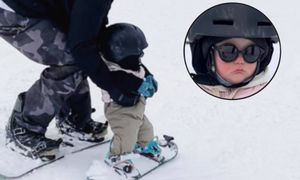 11-miesięczna dziewczynka jeździ na snowboardzie. „Biedne maleństwo”