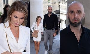 Marcin Gortat zabrał nową dziewczynę na premierę filmu "Fighter". UCIEKLI ZE ŚCIANKI!