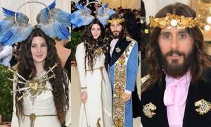Lana Del Rey w skrzydlatej aureoli i Jared Leto jako Jezus