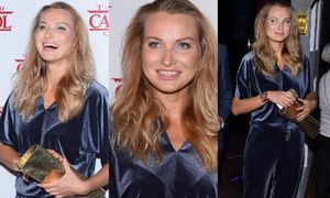Joanna Moro w kombinezonie z zasłony na premierze w teatrze (ZDJĘCIA)