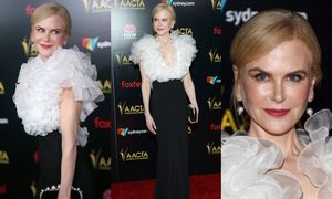 Naciągnięta Nicole Kidman w kreacji Miu Miu triumfuje na gali AACTA International Awards
