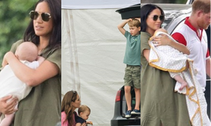 Meghan Markle zabrała Archiego na mecz polo! Towarzystwa dotrzymywała jej Kate Middleton wraz z dziećmi