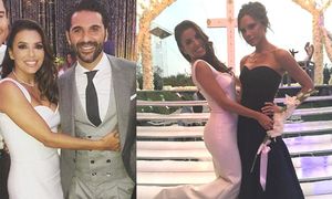 Ślubną suknię Evy Longorii zaprojektowała Victoria Beckham! (ZDJĘCIA)