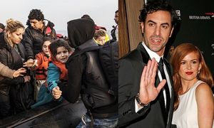 Sacha Baron Cohen i jego żona przekazali MILION DOLARÓW dla uchodźców z Syrii!