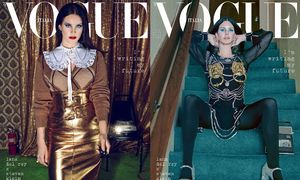 Przejęta Lana Del Rey promuje tomik poezji na okładce "Vogue'a"