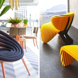 25 stylowych kanap, foteli i krzeseł, które są awangardowymi dziełami sztuki użytkowej