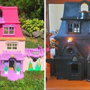 Mama zamienia kolorowe domki dla lalek w pełne przepychu rezydencje idealne na Halloween