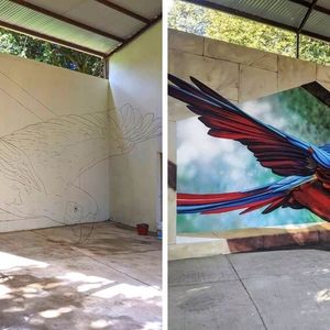 23 surrealistyczne murale, które tworzą iluzje optyczne i skutecznie oszukują ludzki wzrok