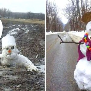 19 najbardziej szalonych bałwanów. Już nie ulepisz takiego ze swoim dzieckiem