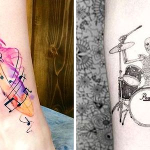 21 inspirujących tatuaży, w których gra muzyka. Zainspiruj się dźwiękiem i niech poniosą Cię nuty