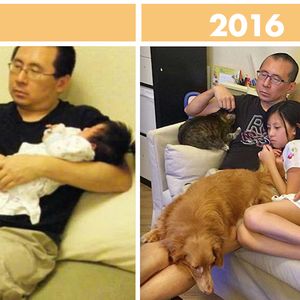 Chińska rodzina pozowała do tego samego zdjęcia przez 10 ostatnich lat. Efekt jest wspaniały
