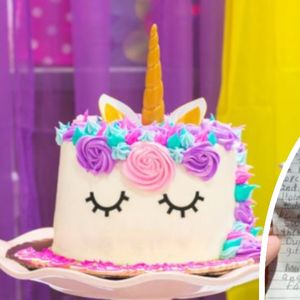 Zamówiła tort na urodziny córki. W opakowaniu znalazła tajemniczy liścik