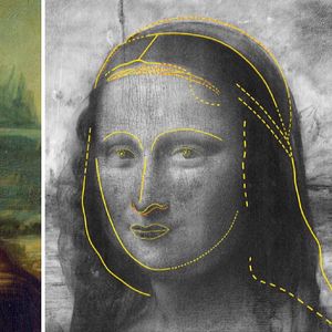 Pod znanym wszystkim portretem Mona Lisy znajduje się wizerunek innej kobiety