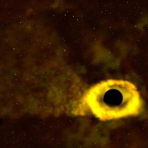 Zobacz jak gwiazda wielkości Słońca zostaje rozerwana przez supermasywną czarną dziurę