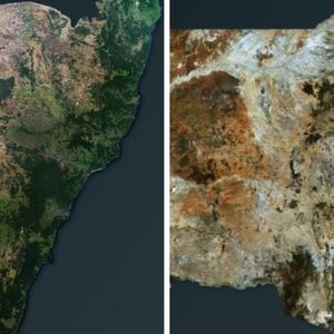 Zdjęcia satelitarne przed i po pożarach buszu w Australii ujawniają skalę kataklizmu