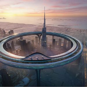 Podniebne miasto otoczy największy budynek świata. Futurystyczny projekt kompletnie zadziwia