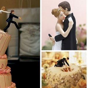 16 spektakularnych figurek na tortach weselnych, które z pewnością Cię rozbawią. #6 to mój faworyt!