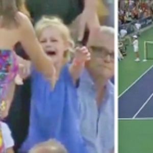 Tenisiści przerwali mecz z powodu dziewczynki, która nie mogła odnaleźć swojej mamy