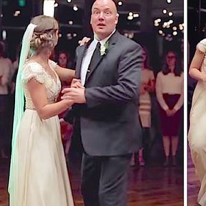 Tata tańczy z Panną Młodą. Kiedy mężczyzna patrzy w kamerę, ich tradycyjny taniec zmienia się w TO!