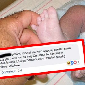Świeżo upieczony tata chciał nazwać syna „Carrefour”. Sklep pospieszył z odpowiedzią