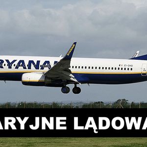 Awaryjne lądowanie samolotu linii Ryanair w Poznaniu. Na pokładzie zmarł pasażer