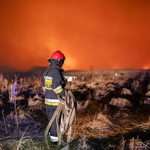 pożar w Biebrzańskim Parku Narodowym