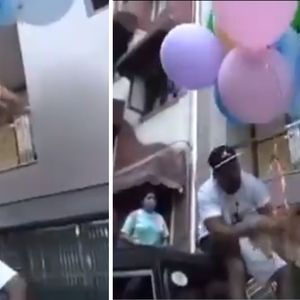 youtuber przywiązał psa do balonów