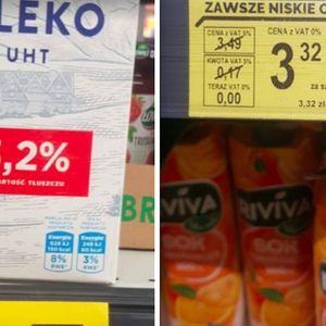 Cena mleka w Biedronce