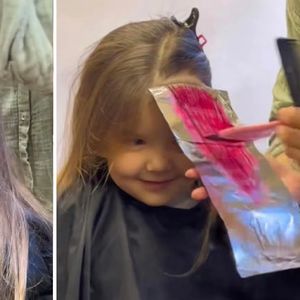 pozwoliła 3-latce pofarbować włosy
