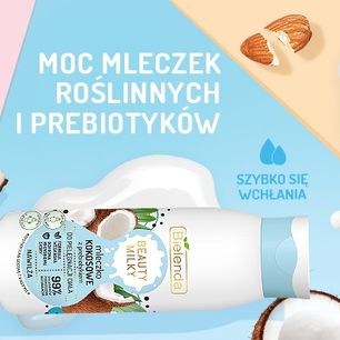 Ochrona mikrobiomu skóry z mleczkami roślinnymi do ciała Bielenda Beauty Milky