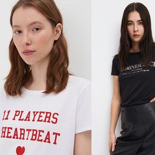 Fajne koszulki damskie z nadrukiem znowu wracają do łask. Jak pomysłowo nosić takie T-shirty?