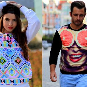 Bluzy z printami dla niego i dla niej