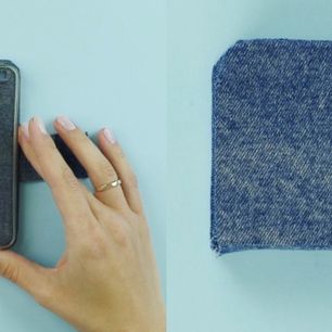 Jeansowe etui na telefon DIY
