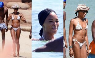 54-letnia Naomi Campbell w bikini chwali się IMPONUJĄCĄ formą podczas wakacji na Sardynii (ZDJĘCIA)