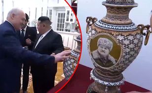 Niezwykły prezent Kima. "Podarował Łukaszence urnę na prochy?"