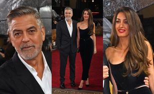 62-letni George Clooney i młodsza od niego o 17 lat Amal OLŚNIEWAJĄ na premierze w Londynie (ZDJĘCIA)