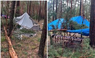 Burze w Wielkopolsce. Ewakuowano obóz harcerski