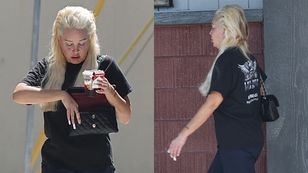Odchudzona Amanda Bynes z kryształkami na brwiach i paczką papierosów w dłoni pomyka ulicami Los Angeles (ZDJĘCIA)