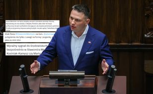 "Zabełtany błękit nieba". Burza po bulwersujących słowach Mentzena