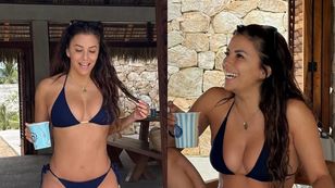 NATURALNA Eva Longoria odsłania wdzięki w kusym bikini. "Najpiękniejsza kobieta na świecie!"