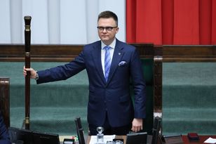 Sprzeczka na konferencji Hołowni. "Ja bym poprosił o mały research"