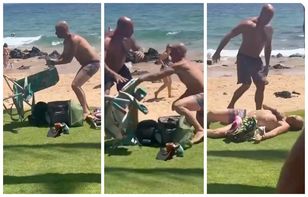 Bójka na plaży. Polityk z USA znokautowany po próbie ataku leżakiem