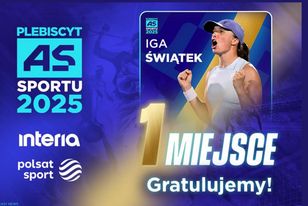 Iga Świątek najlepsza w plebiscycie Interii i Polsatu Sport