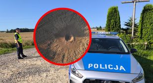 10 metrów średnicy, 5 głębokości. Są zdjęcia krateru po upadku rakiety
