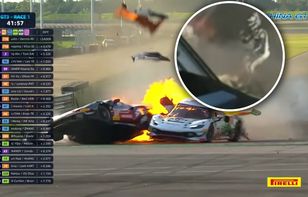 Wyciągnął rywala z płonącego Ferrari. "Zawdzięczam ci życie"