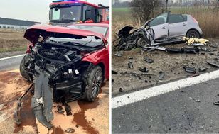 Są różne wersje wypadku. Pięciu rannych, kilka godzin utrudnień